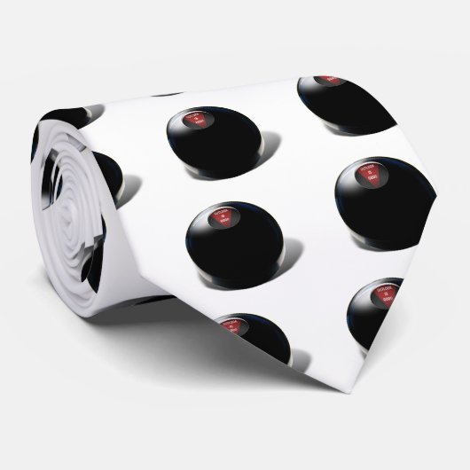 Magic 8 Ball zegt: "Outlook is Good" Stropdas (Opgerold)