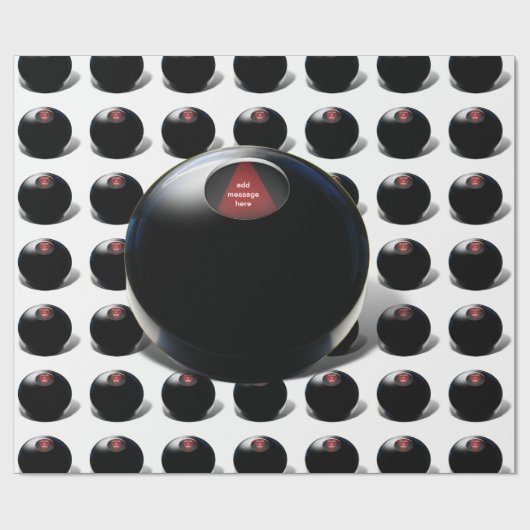 Magic 8 Ball zegt: "Vooruitzichten zijn goed!" Cadeaupapier (Vlak)