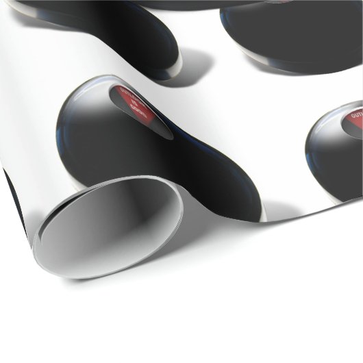 Magic 8 Ball zegt: "Vooruitzichten zijn goed!" Cadeaupapier (Rol Hoek)