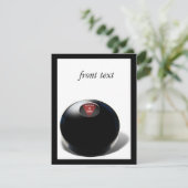 Magic 8 Ball zegt: "Vooruitzichten zijn goed!" Kaart (Staand voorkant)