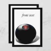 Magic 8 Ball zegt: "Vooruitzichten zijn goed!" Kaart (Voorkant / Achterkant)