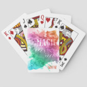 “Magic” aangepaste monogram speelkaarten (Achterkant)