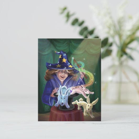 Magic Act Briefkaart (Staand voorkant)