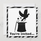 Magic Act: Verjaardag van duif, Pet en sterren Kaart (Voorkant)