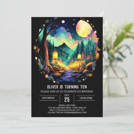 Magic Adventure wacht op Bossen Kaart (Staand voorkant)