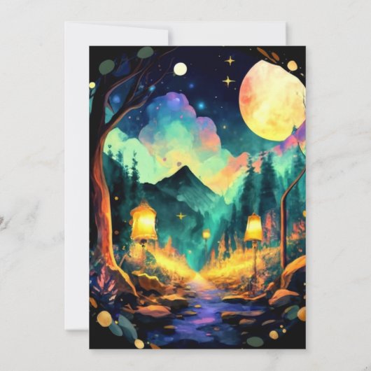 Magic Adventure wacht op Bossen Kaart (Achterkant)