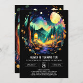 Magic Adventure wacht op Bossen Kaart (Voorkant / Achterkant)