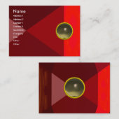 MAGIC AGATE, helder levendig rood roze grijs Visitekaartje (Voorkant / Achterkant)