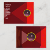 MAGIC AMETHYST, helder levendig rood roze paars Visitekaartje (Voorkant / Achterkant)