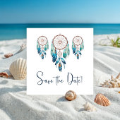 Magic Aquamarine Dreamcatcher Baby shower Save The Date