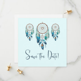 Magic Aquamarine Dreamcatcher Baby shower Save The Date