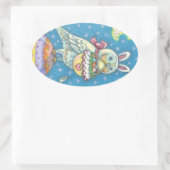 MAGIC BARN OWL & EASTER EGG BASKET, BIRD STICKERS (Tas)