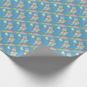 MAGIC BARN OWL, EASTER EGG BASKET WRAPPINGPAPIER CADEAUPAPIER