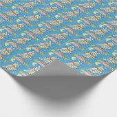 MAGIC BARN OWL, EASTER EGG BASKET WRAPPINGPAPIER CADEAUPAPIER (Hoek)