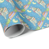 MAGIC BARN OWL, EASTER EGG BASKET WRAPPINGPAPIER CADEAUPAPIER (Rol Hoek)