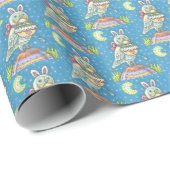 MAGIC BARN OWL, EASTER EGG BASKET WRAPPINGPAPIER CADEAUPAPIER (Rol Hoek)