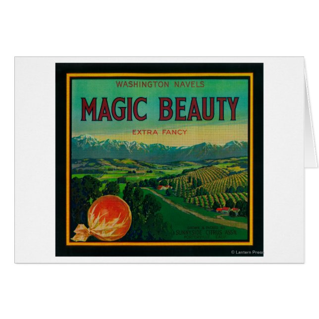 Magic Beauty Oranje LabelPorterville, CA (Voorkant Horizontaal)