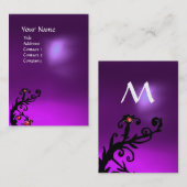 MAGIC BERRIES 2 MONOGRAM ametist paars Visitekaartje (Voorkant / Achterkant)