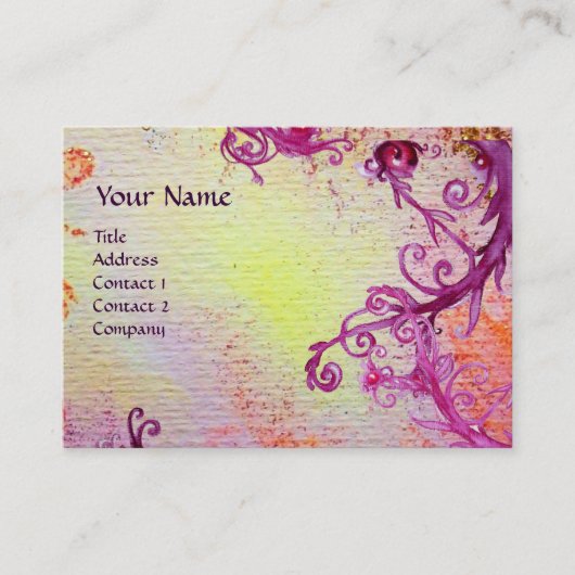 MAGIC BERRIES 2 MONOGRAM VISITEKAARTJE (Voorkant)