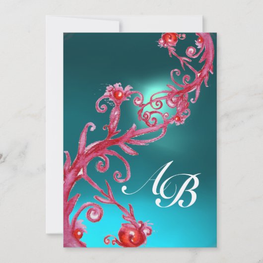 MAGIC BERRIES 3,MONOGRAM agate metallic gold Kaart (Voorkant)