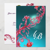 MAGIC BERRIES 3,MONOGRAM agate metallic gold Kaart (Voorkant / Achterkant)