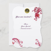 MAGIC BERRIES 3,MONOGRAM red agate metallic Kaart (Achterkant)