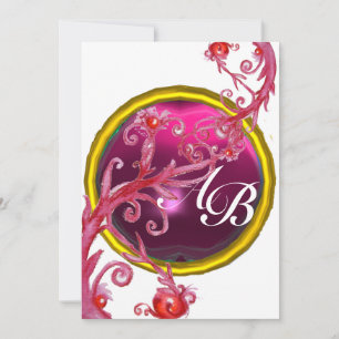 MAGIC BERRIES 4,MONOGRAM Red ruby Kaart