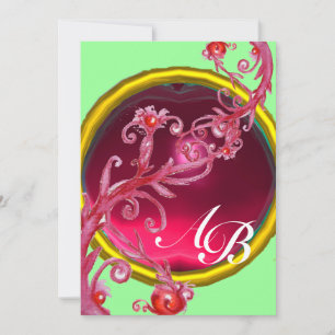MAGIC BERRIES 4,MONOGRAM Red ruby Kaart