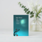 MAGIC BERRIES BLUE AQUAMARINE GEM MONOGRAM Blauwgr Visitekaartje (Staand voorkant)