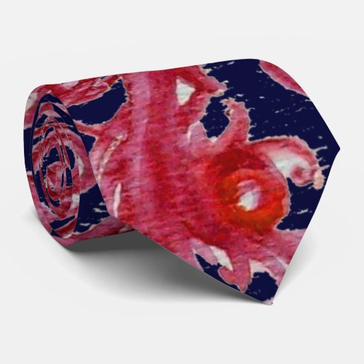 MAGIC BERRIES Fantasy Floral Swirls Stropdas (Opgerold)