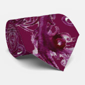 MAGIC BERRIES Fantasy Floral Swirls Stropdas (Opgerold)