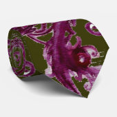 MAGIC BERRIES Fantasy Floral Swirls Stropdas (Opgerold)