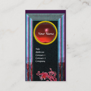 MAGIC BERRIES gem MONOGRAM blue Visitekaartje