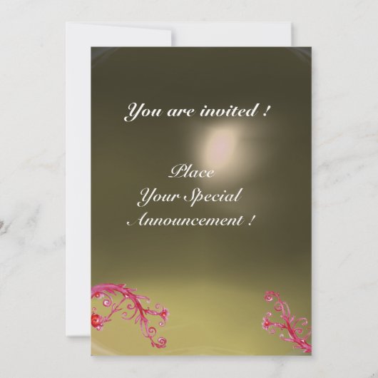 MAGIC BERRIES MONOGRAAF rood paars grijs wit Kaart (Achterkant)