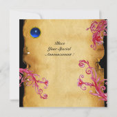 MAGIC BERRIES MONOGRAM, blauw Kaart (Achterkant)