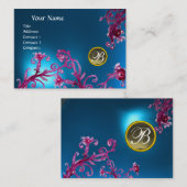MAGIC BERRIES MONOGRAM, Blue Sapphire, Grey Agate Visitekaartje (Voorkant / Achterkant)