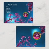 MAGIC BERRIES MONOGRAM, Blue Sapphire, ruby roze Visitekaartje (Voorkant / Achterkant)
