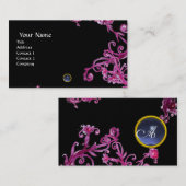 MAGIC BERRIES MONOGRAM gem blue pearl Visitekaartje (Voorkant / Achterkant)