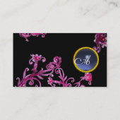 MAGIC BERRIES MONOGRAM gem blue pearl Visitekaartje (Achterkant)