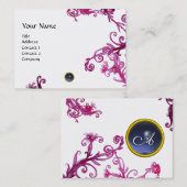 MAGIC BERRIES MONOGRAM gem blue Visitekaartje (Voorkant / Achterkant)