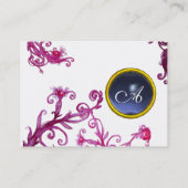 MAGIC BERRIES MONOGRAM gem blue Visitekaartje (Achterkant)