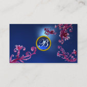 MAGIC BERRIES MONOGRAM GEM blue Visitekaartje (Achterkant)