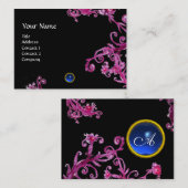 MAGIC BERRIES MONOGRAM gem blue Visitekaartje (Voorkant / Achterkant)