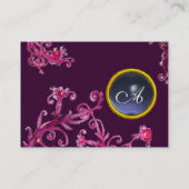 MAGIC BERRIES MONOGRAM gem blue Visitekaartje (Achterkant)