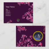 MAGIC BERRIES MONOGRAM gem blue Visitekaartje (Voorkant / Achterkant)