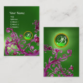 MAGIC BERRIES MONOGRAM GEM emerald green Visitekaartje (Voorkant / Achterkant)