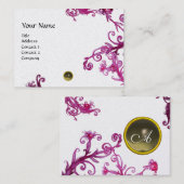 MAGIC BERRIES MONOGRAM gem gray platinum Visitekaartje (Voorkant / Achterkant)