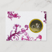 MAGIC BERRIES MONOGRAM gem gray platinum Visitekaartje (Achterkant)
