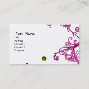 MAGIC BERRIES MONOGRAM gem green white Visitekaartje