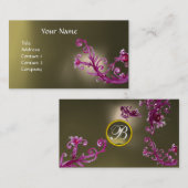 MAGIC BERRIES MONOGRAM GEM grijs Visitekaartje (Voorkant / Achterkant)